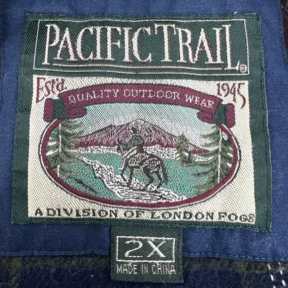 Pacific Trail London Fog Navy Blue Mens Field Chore Barn Coat